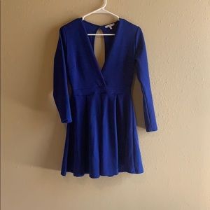 Blue cocktail dress